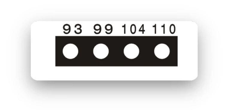 Thermax Micro Level 4 Range 4, 93°-110°C - 10 stk/pk., min. køb 5 pk. 