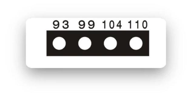 Thermax Micro Level 4 Range 4, 93°-110°C - 10 stk/pk., min. køb 5 pk. 