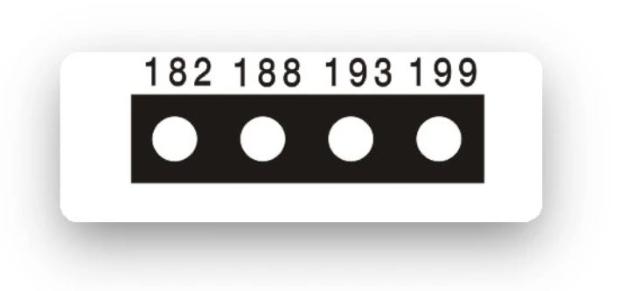 Thermax Micro Level 4 Range 8, 182°-199°C - 10 pcs/pack., minimum purchase 5 packs.