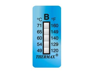 Thermax Level 5 Range B, 49°-71°C - 10 pcs/pack., minimum purchase 10 packs.