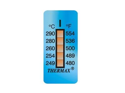 Thermax Level 5 Range I, 249°-290°C - 10 pcs/pack., minimum purchase 10 packs.