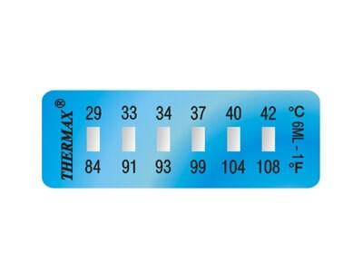Thermax Level 6 Range 1, 29°-42°C - 10 pcs/pack, minimum purchase 10 packs.