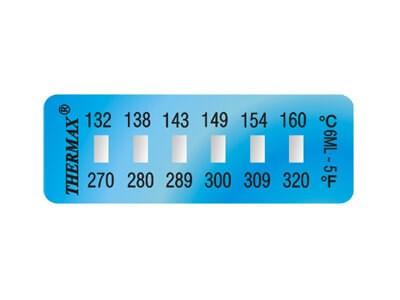 Thermax Level 6 Range 5, 132°-160°C - 10 pcs/pack, minimum purchase 10 packs.