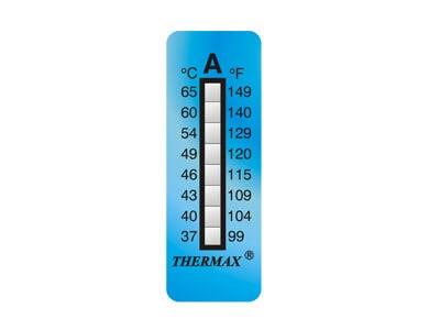 Thermax Level 8 Range A, 37°-65°C - 10 pcs/pack., minimum purchase 10 packs.