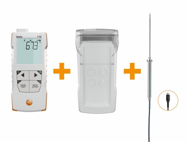 Testo 110 Food sæt inkl. rustfri føler