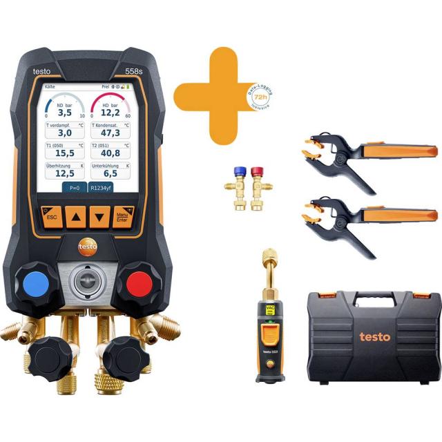 Testo 558s Vacuum set including shut-off valves
