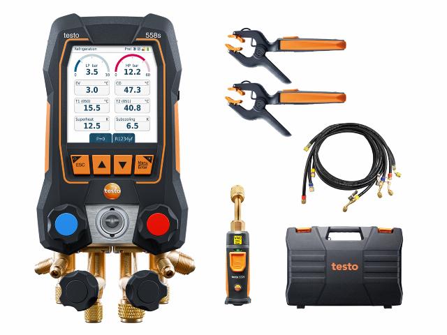 Testo 558s Smart Vacuum Kit med påfyldningsslange