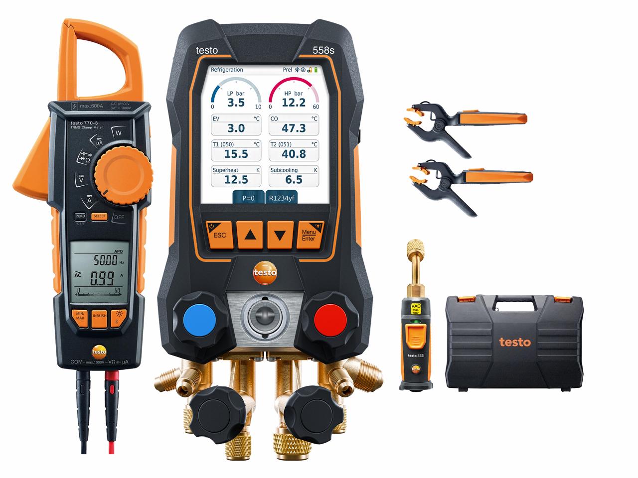 Testo 558s Smart Vacuum Kit med tangamperemeter