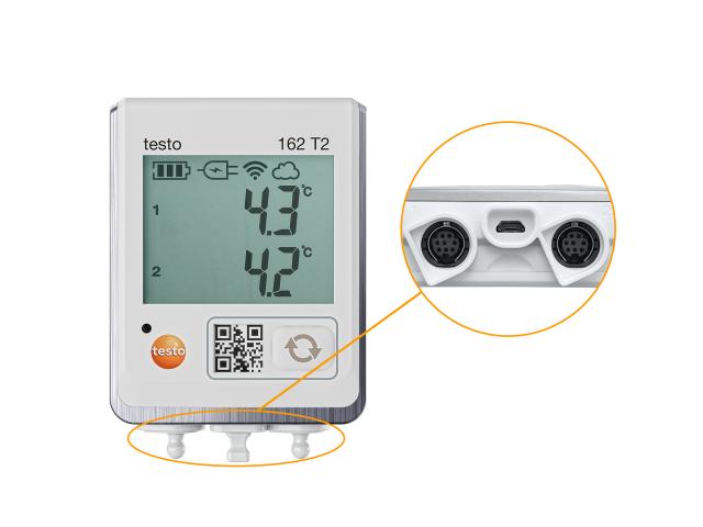 Testo 162 T2 datalogger m/display og 2 indgange