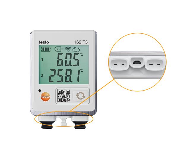 Testo 162 T3 datalogger m/display og 2 indgange