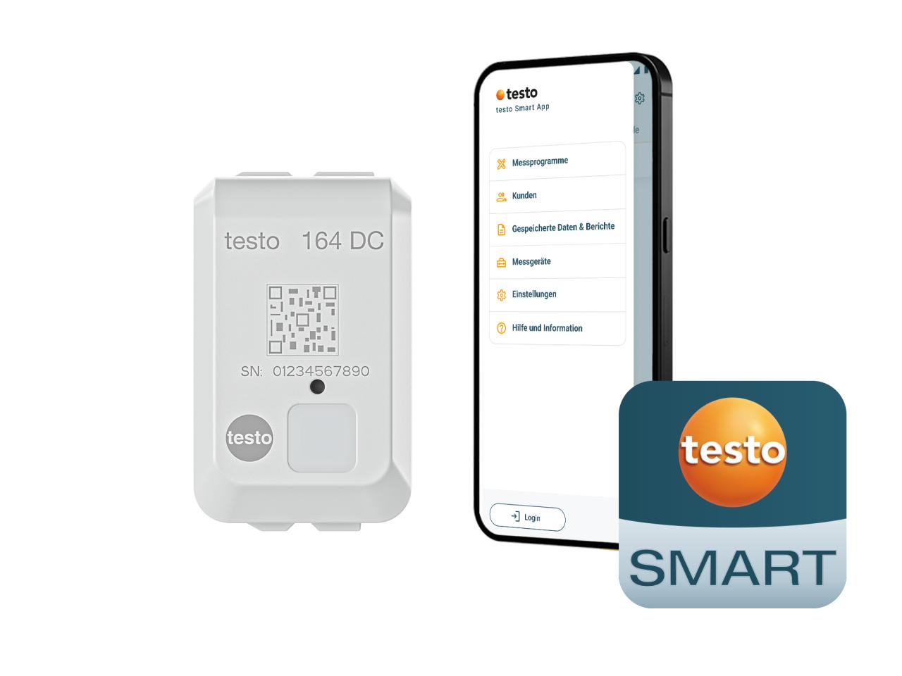 Testo 164 DC mini door contact data logger