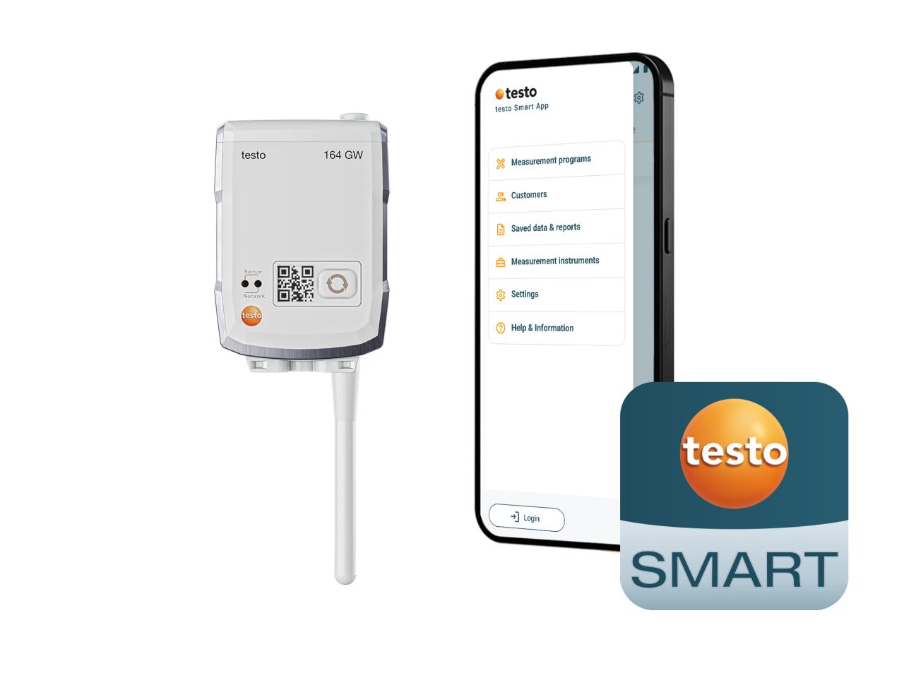 Testo 164 GW Gateway for mini data logger with Ethernet