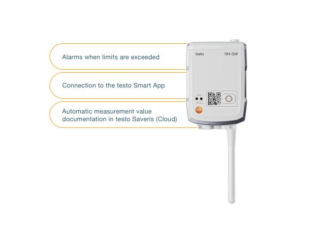 Testo 164 GW Gateway for mini data logger with Ethernet