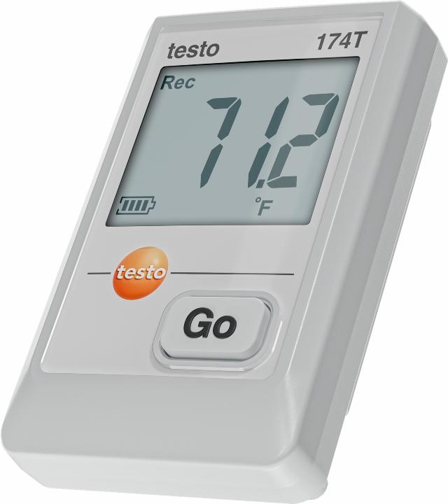 Testo 174T – Mini temperatur datalogger med USB-C og PC software (Hvid)