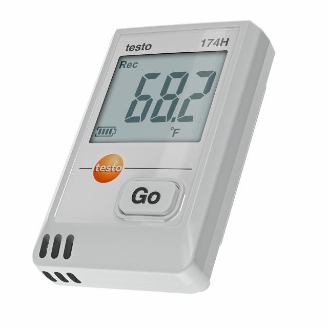 Testo 174H – Mini datalogger til temperatur og fugt med USB-C og PC software (Hvid)