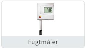 Fugtmåler viser luftfugtighed på digitalt display