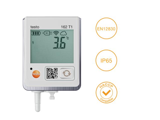 Testo 162 T1 datalogger m/display og intern temp.sensor